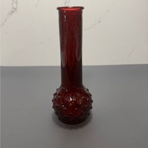 Elegant Red Glass Vase
